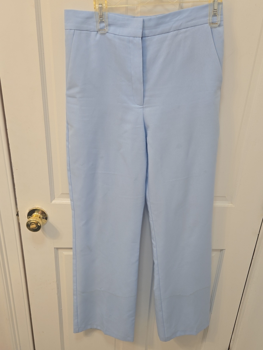 ASOS Pale Blue Straight-Leg Dress Pants
